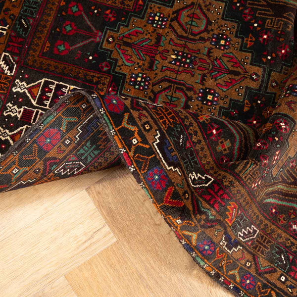 שטיח בלוץ' פרסי חום 134*89 | Baluch