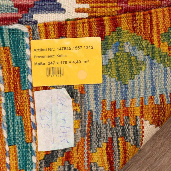 שטיח קילים אפגני 00 צבעוני 247*178