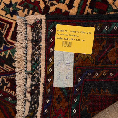 שטיח בלוץ' פרסי אדום 134*88 | Baluch
