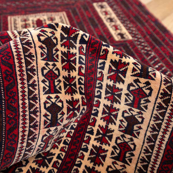 שטיח בלוץ' פרסי אדום 137*89 | Baluch