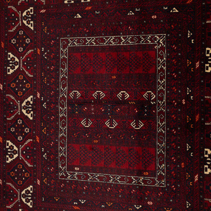 שטיח אפגנן קונדוז 00 אדום 242*165 | Afghan Kunduz Hand-Knotted