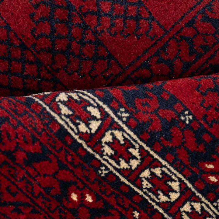 שטיח אפגנן קונדוז 00 אדום 240*153 | Afghan Kunduz Hand-Knotted
