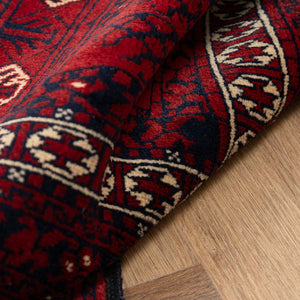 שטיח אפגנן קונדוז 00 אדום 240*153 | Afghan Kunduz Hand-Knotted