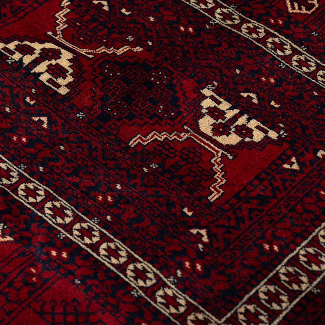 שטיח אפגנן קונדוז 00 אדום 240*153 | Afghan Kunduz Hand-Knotted