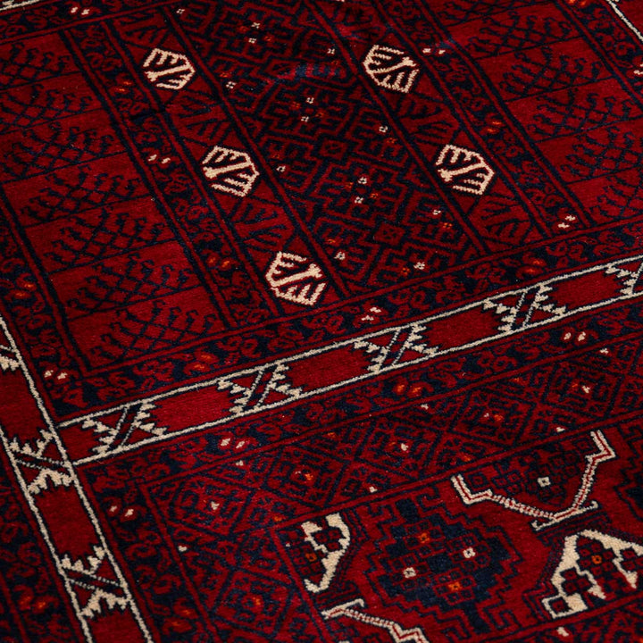 שטיח אפגנן קונדוז 00 אדום 239*163 | Afghan Kunduz Hand-Knotted