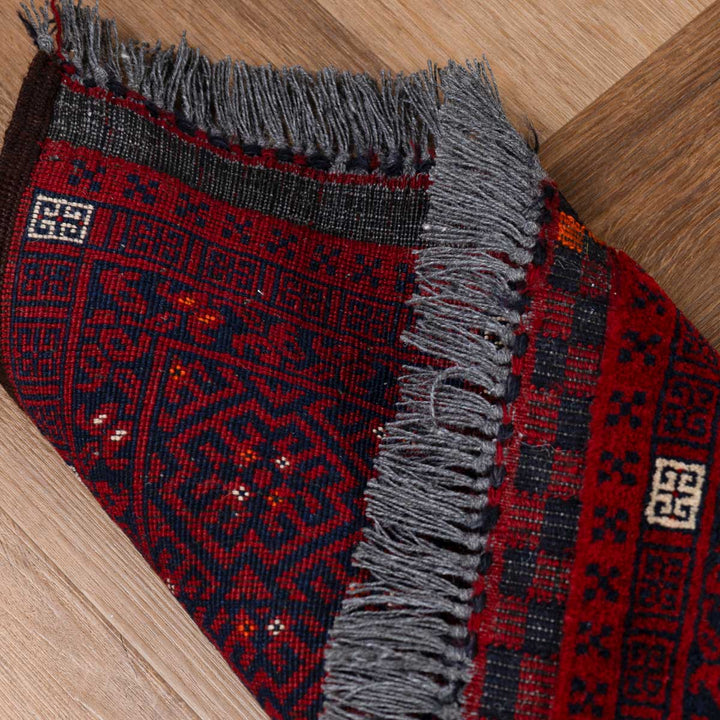 שטיח אפגנן קונדוז 00 אדום 239*163 | Afghan Kunduz Hand-Knotted