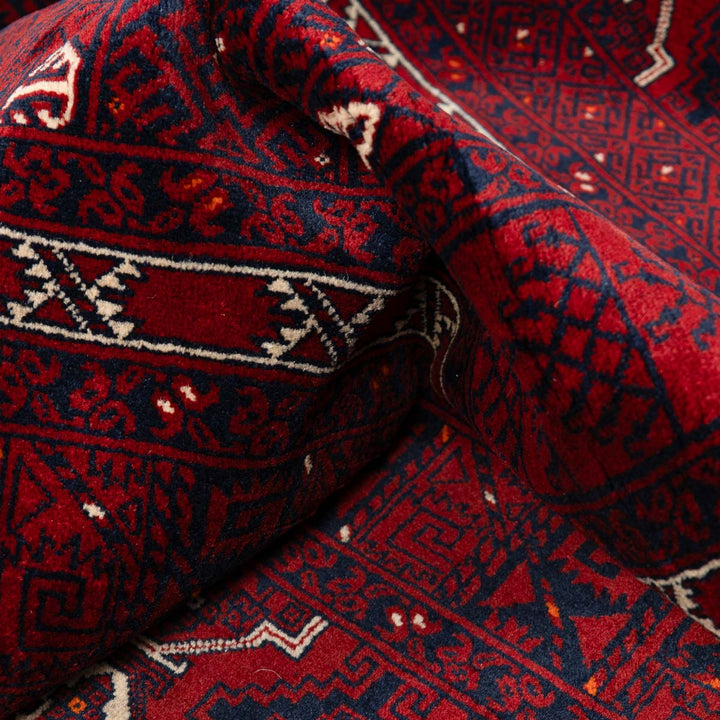 שטיח אפגנן קונדוז 00 אדום 239*163 | Afghan Kunduz Hand-Knotted