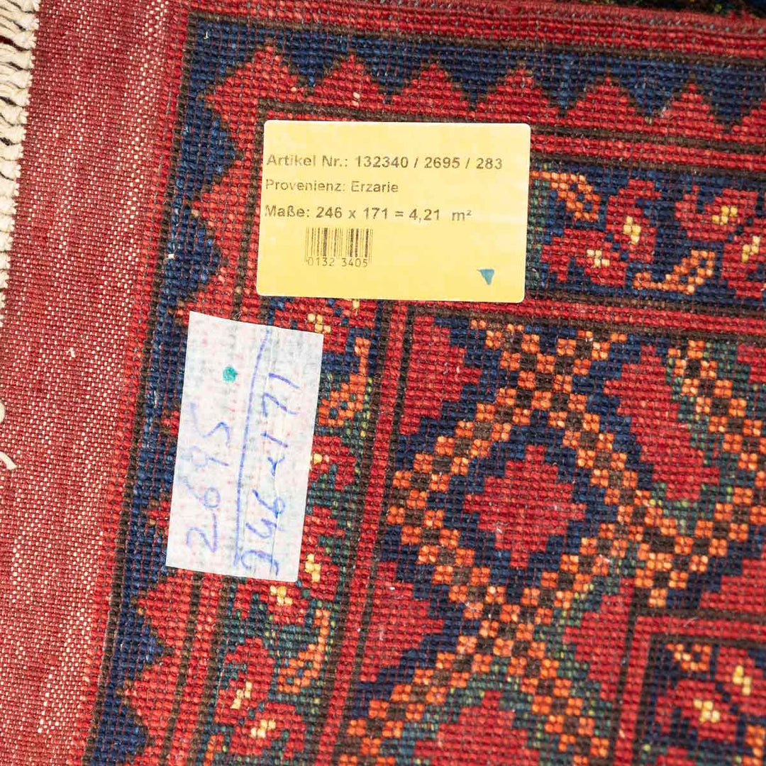 שטיח אפגני ארזרי 00  אדום  00 246*171