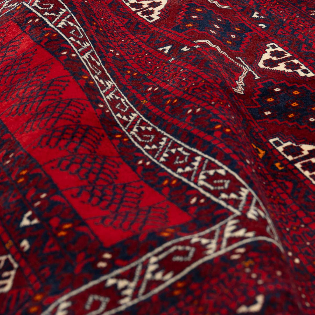שטיח אפגנן קונדוז 00 אדום 246*159 | Afghan Kunduz Hand-Knotted