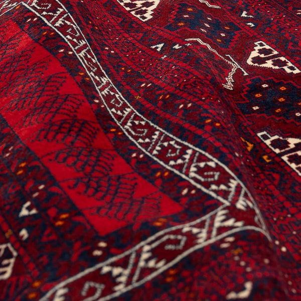 שטיח אפגנן קונדוז 00 אדום 246*159 | Afghan Kunduz Hand-Knotted