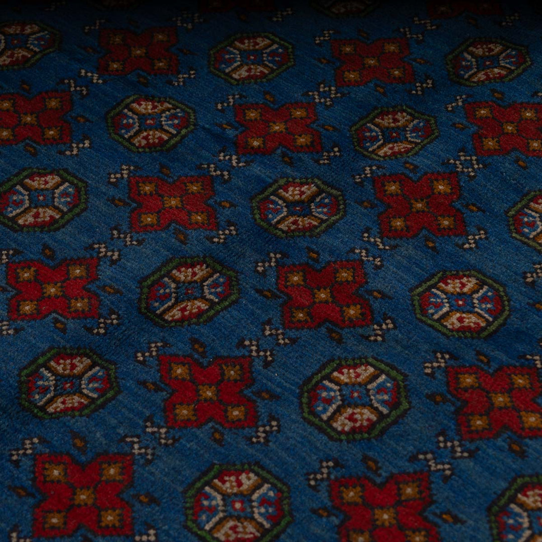 שטיח אפגני בוכרה 00 כחול 200*154 | Bokhara Rug