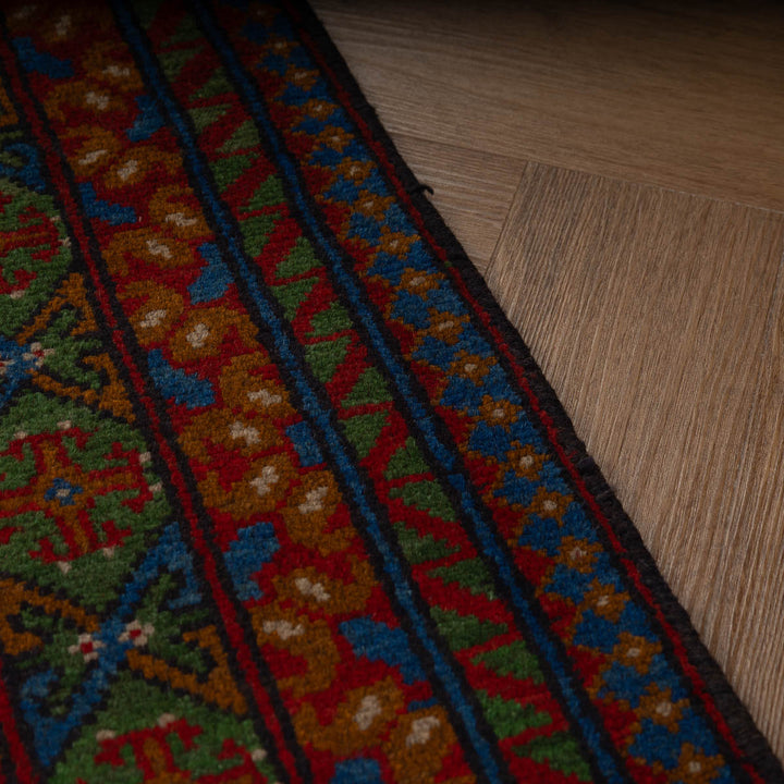 שטיח אפגני בוכרה 00 כחול 200*154 | Bokhara Rug