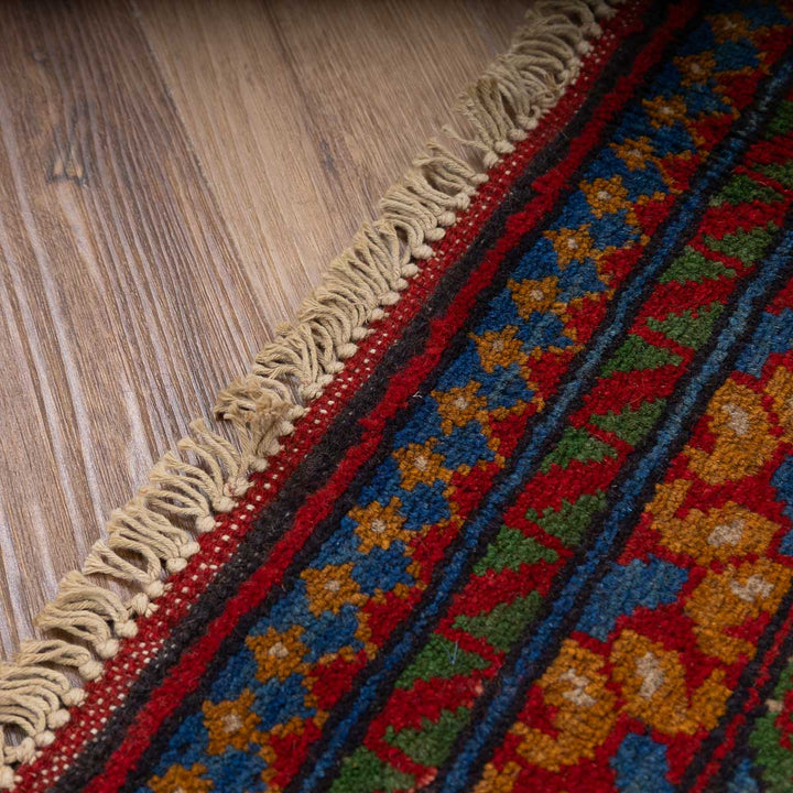 שטיח אפגני בוכרה 00 כחול 200*154 | Bokhara Rug