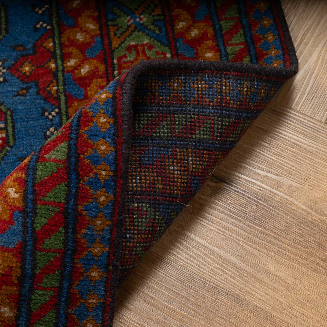 שטיח אפגני בוכרה 00 כחול 200*154 | Bokhara Rug