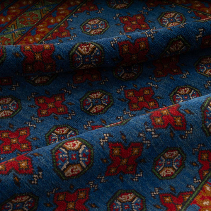 שטיח אפגני בוכרה 00 כחול 200*154 | Bokhara Rug