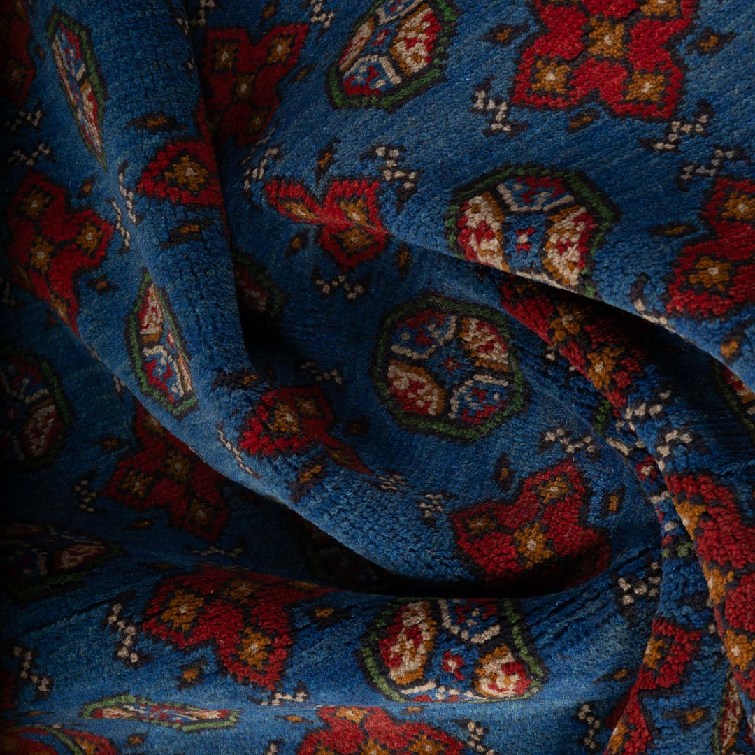 שטיח אפגני בוכרה 00 כחול 200*154 | Bokhara Rug