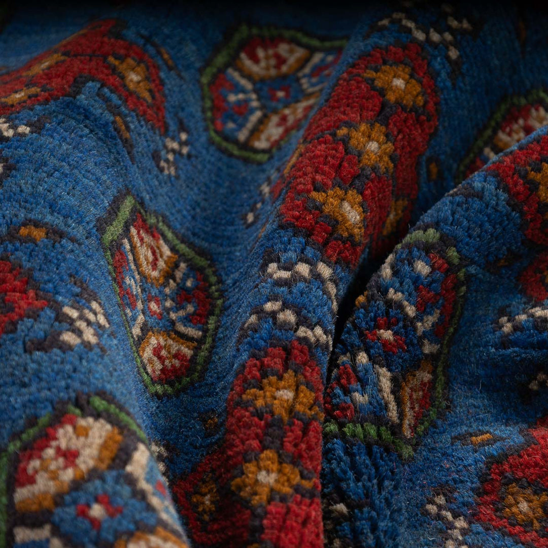 שטיח אפגני בוכרה 00 כחול 200*154 | Bokhara Rug