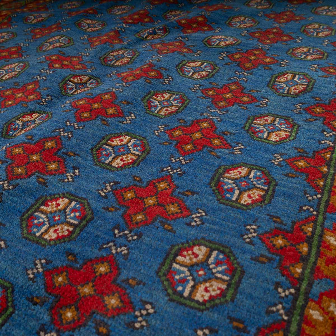 שטיח אפגני בוכרה 00 כחול 200*154 | Bokhara Rug