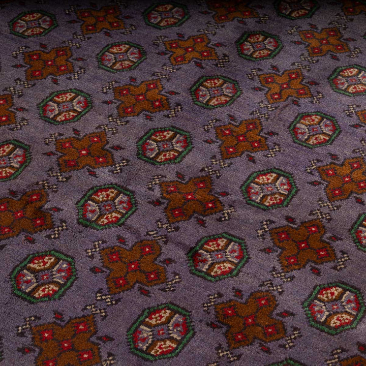 שטיח אפגני בוכרה 00 סגול 193*148 | Bokhara Rug