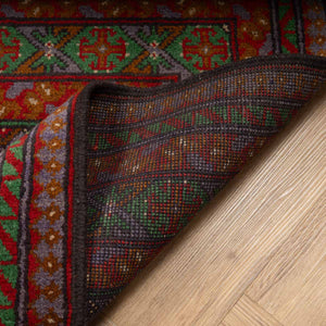 שטיח אפגני בוכרה 00 סגול 193*148 | Bokhara Rug
