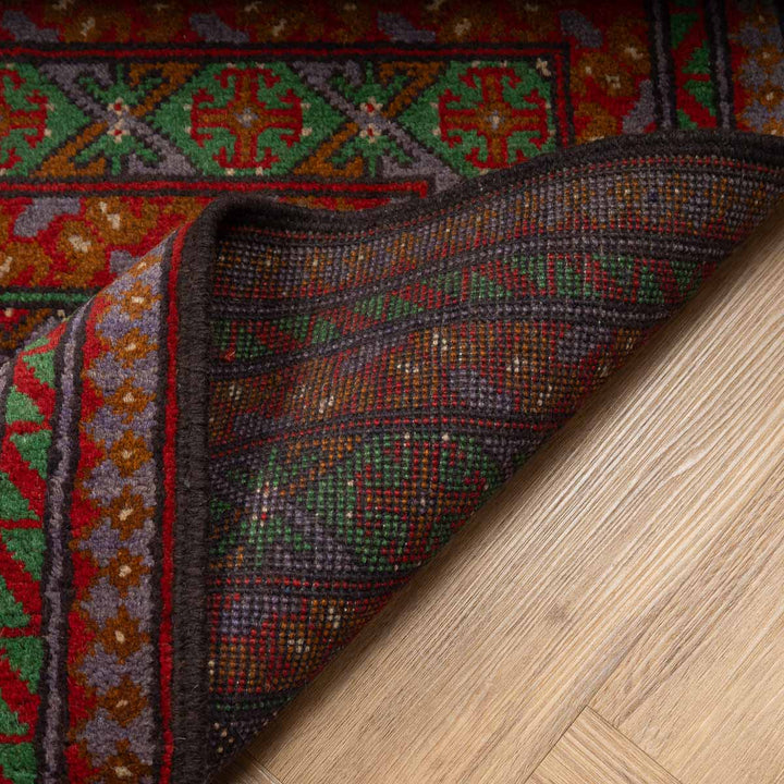 שטיח אפגני בוכרה 00 סגול 193*148 | Bokhara Rug