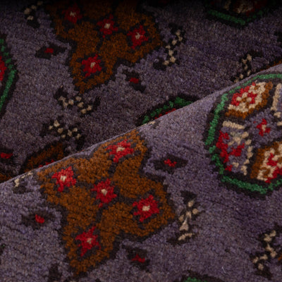 שטיח אפגני בוכרה 00 סגול 193*148 | Bokhara Rug