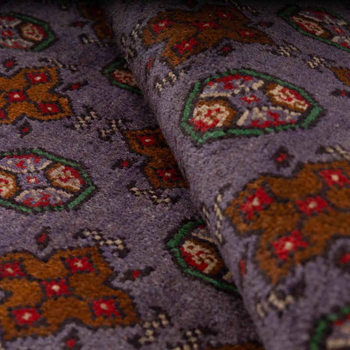 שטיח אפגני בוכרה 00 סגול 193*148 | Bokhara Rug