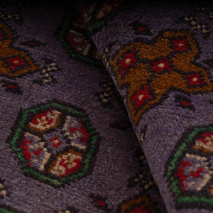 שטיח אפגני בוכרה 00 סגול 193*148 | Bokhara Rug