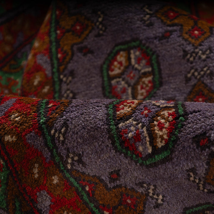 שטיח אפגני בוכרה 00 סגול 193*148 | Bokhara Rug