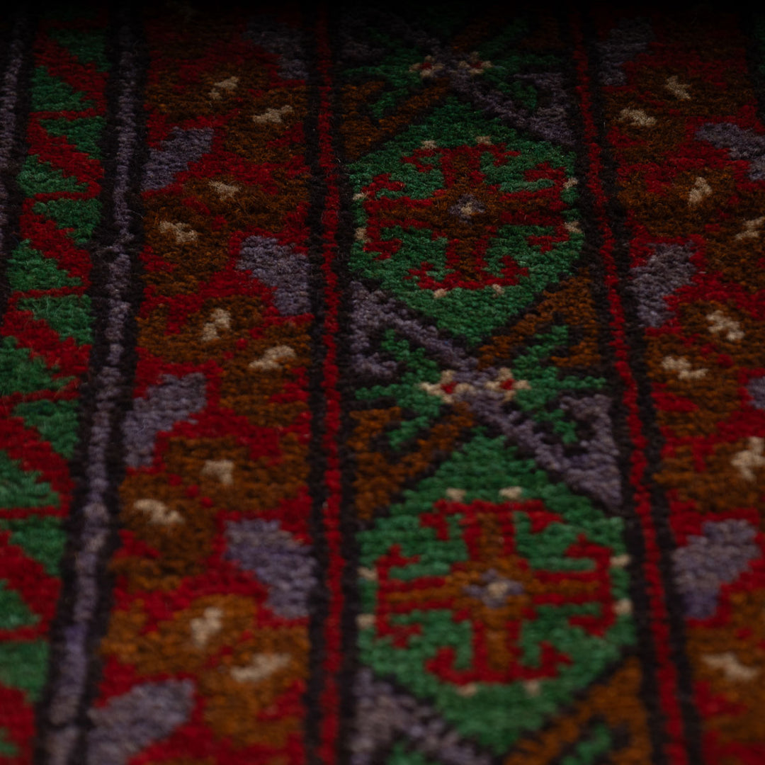 שטיח אפגני בוכרה 00 סגול 193*148 | Bokhara Rug