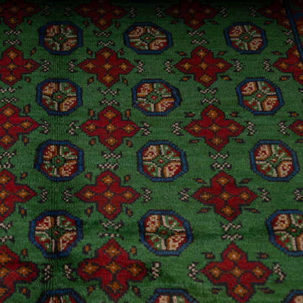 שטיח אפגני בוכרה 00 ירוק 199*150 | Bokhara Rug
