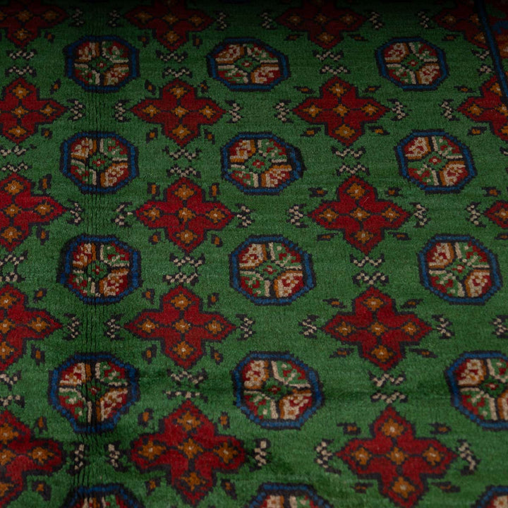 שטיח אפגני בוכרה 00 ירוק 199*150 | Bokhara Rug