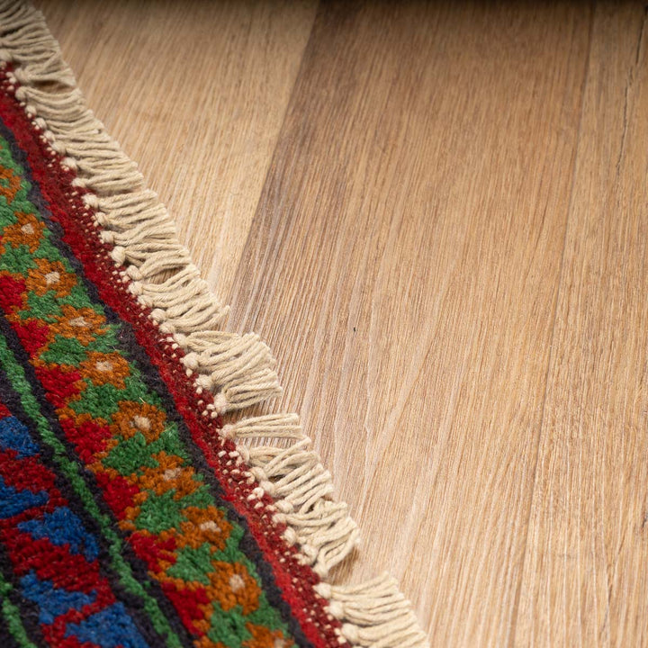 שטיח אפגני בוכרה 00 ירוק 198*154 | Bokhara Rug