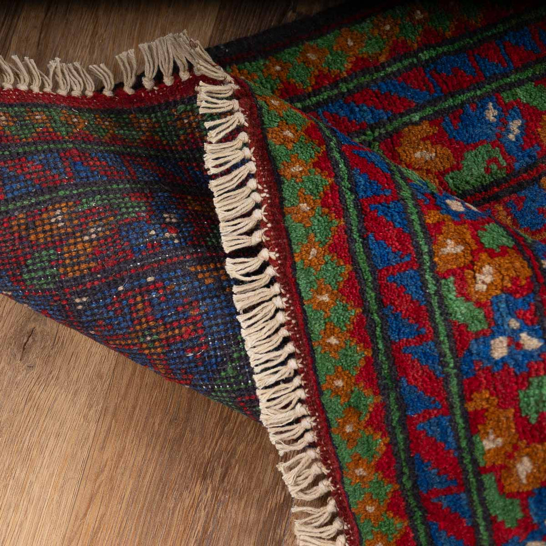 שטיח אפגני בוכרה 00 ירוק 198*154 | Bokhara Rug