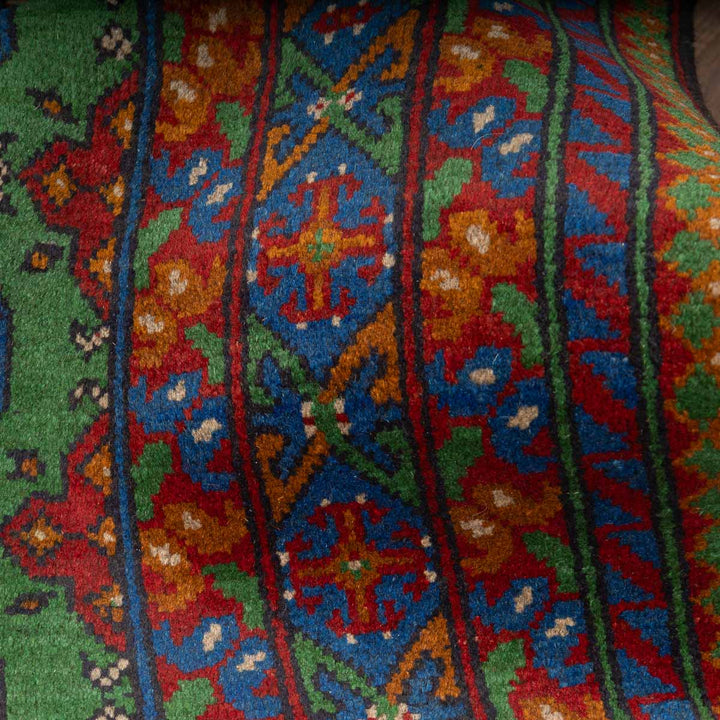 שטיח אפגני בוכרה 00 ירוק 198*154 | Bokhara Rug