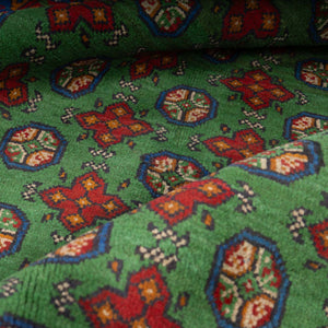 שטיח אפגני בוכרה 00 ירוק 198*154 | Bokhara Rug