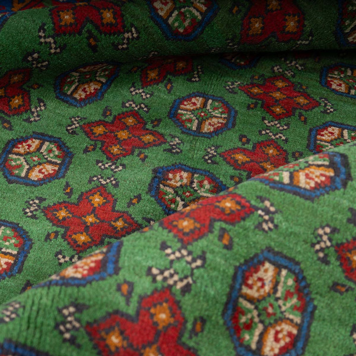 שטיח אפגני בוכרה 00 ירוק 198*154 | Bokhara Rug