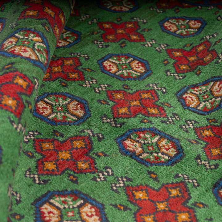 שטיח אפגני בוכרה 00 ירוק 199*150 | Bokhara Rug