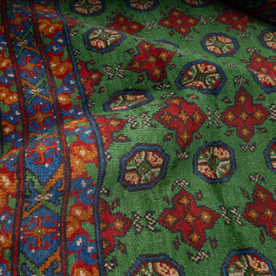 שטיח אפגני בוכרה 00 ירוק 198*154 | Bokhara Rug