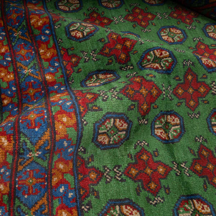 שטיח אפגני בוכרה 00 ירוק 199*150 | Bokhara Rug