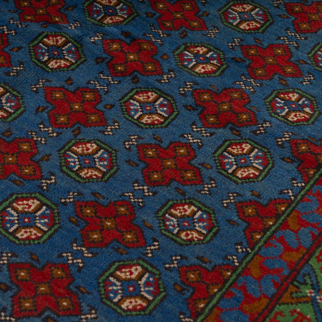 שטיח  אפגני בוכרה 00 כחול 197*150  | Bokhara Rug