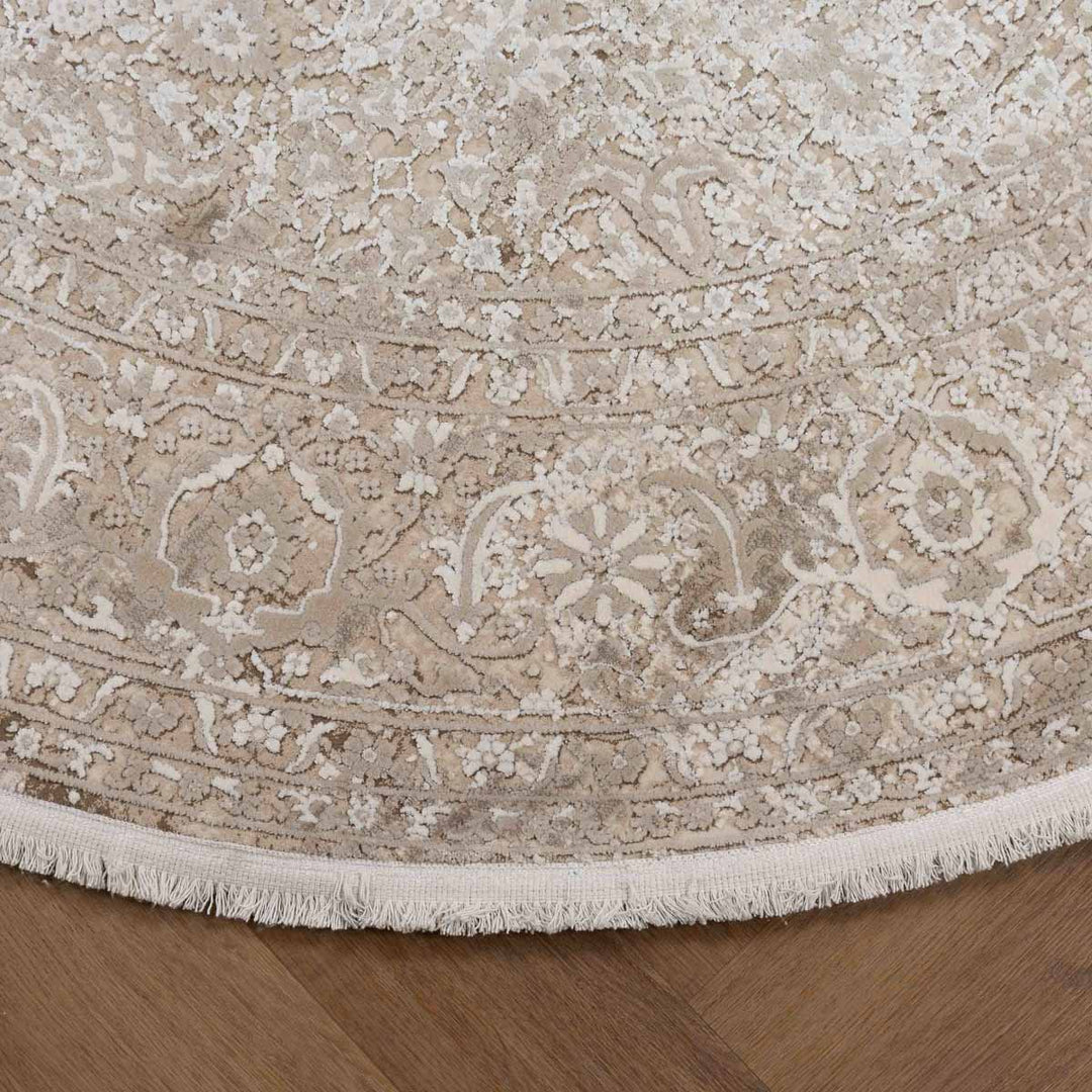 שטיח נול בוטיק 44 בז' עגול | Nool boutique