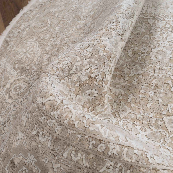 שטיח נול בוטיק 44 בז' עגול | Nool boutique