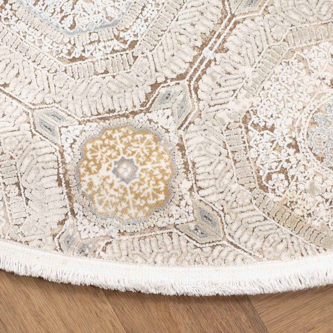 שטיח נול בוטיק 43 בז' עגול | Nool boutique