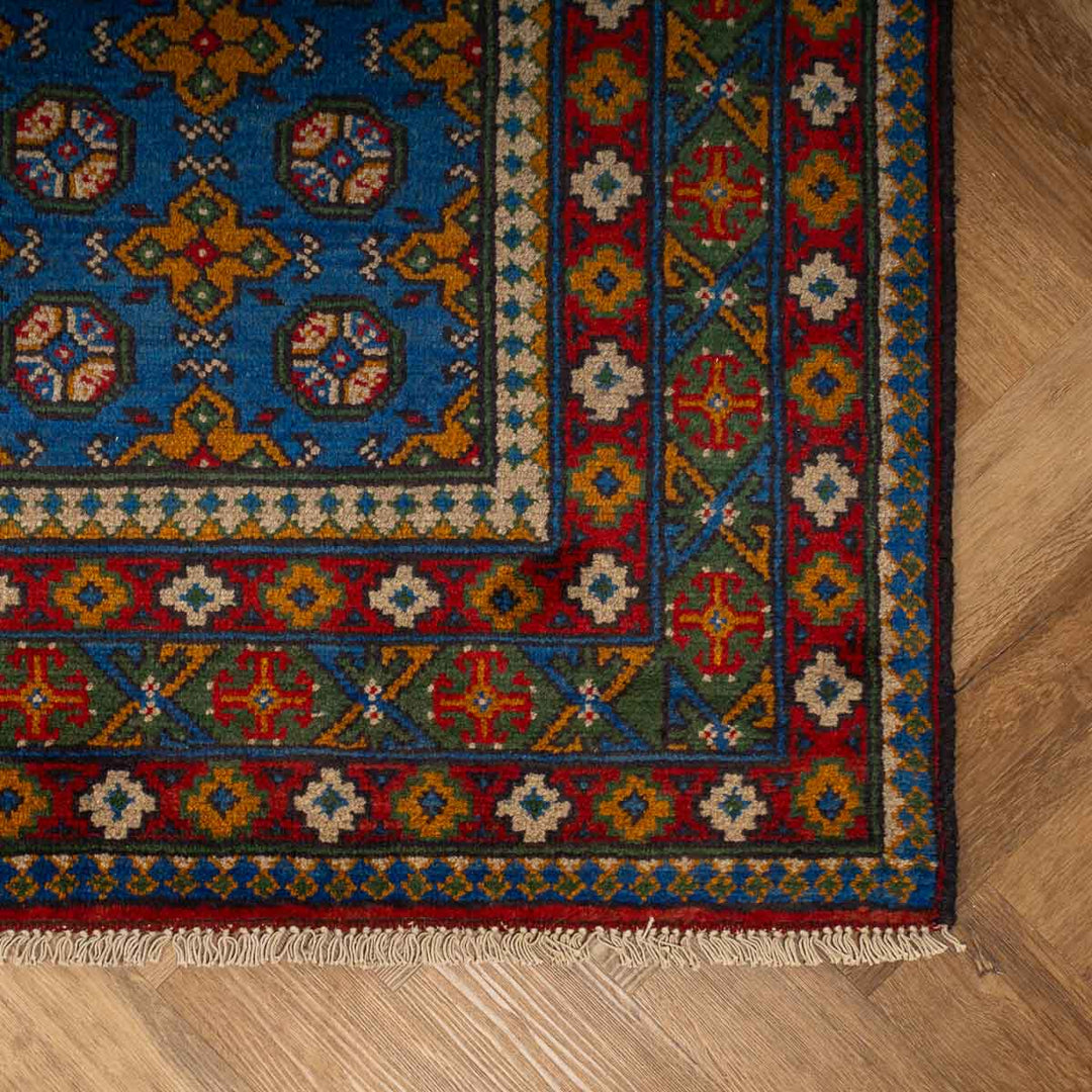 שטיח  אפגני בוכרה 00 כחול 186*146  | Bokhara Rug
