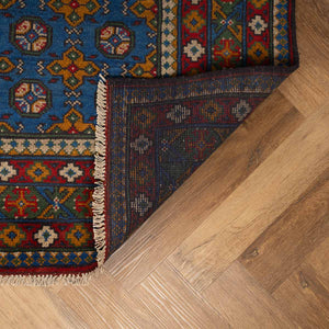 שטיח  אפגני בוכרה 00 כחול 186*146  | Bokhara Rug