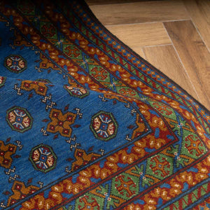 שטיח  אפגני בוכרה 00 כחול 204*148  | Bokhara Rug