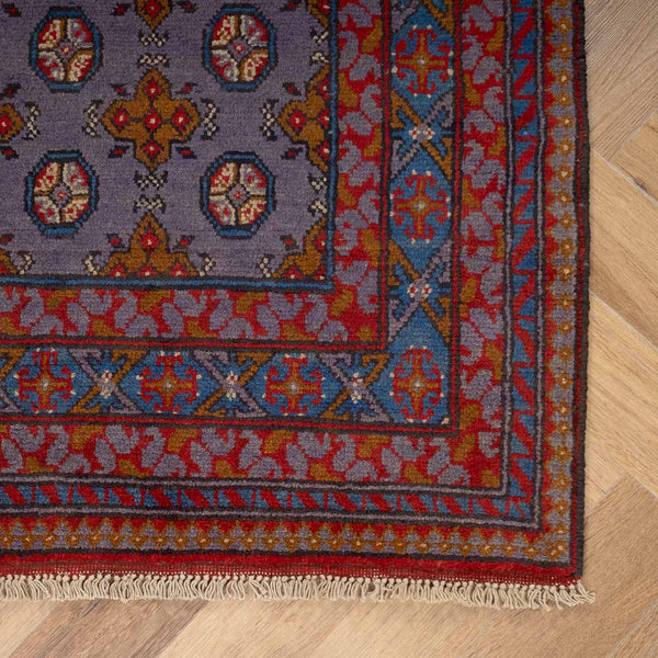 שטיח אפגני בוכרה 00 סגול 188*150 | Bokhara Rug