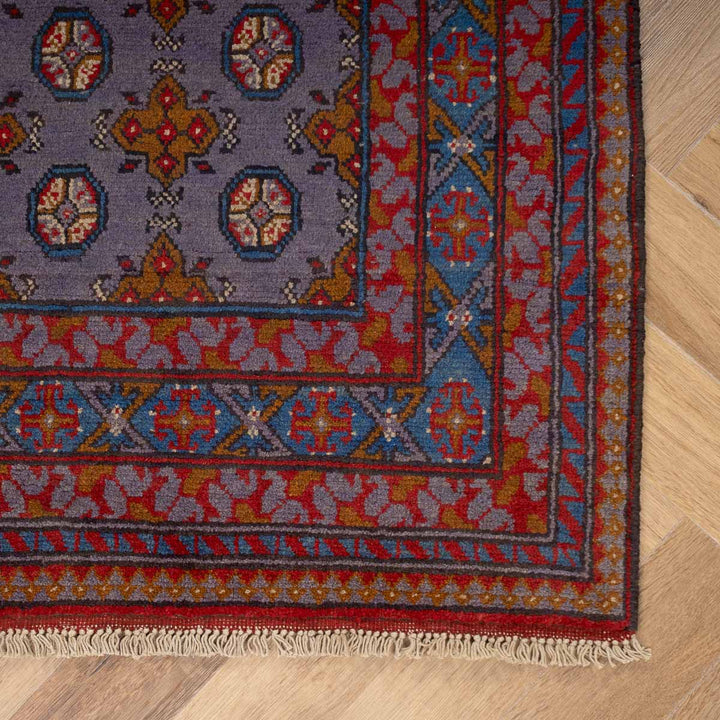 שטיח אפגני בוכרה 00 סגול 188*150 | Bokhara Rug