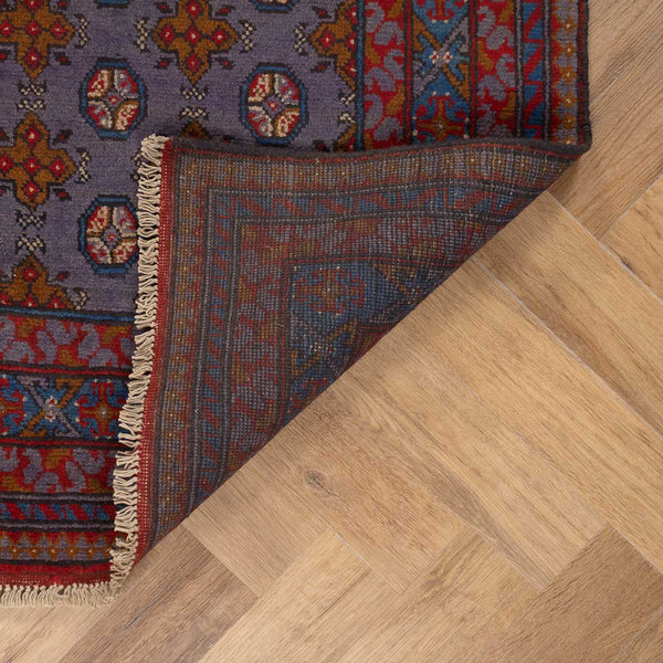 שטיח אפגני בוכרה 00 סגול 188*150 | Bokhara Rug